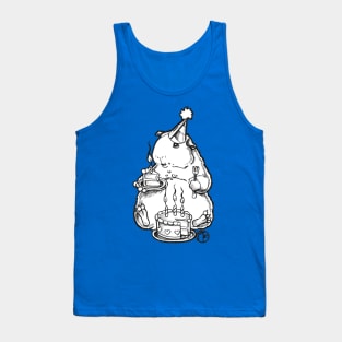 Happy Guinea Pig and Birthday Cake Tank Top